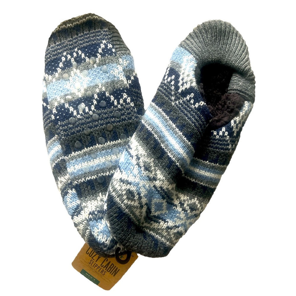 Mens Cozy Cabin slippers. Size 8-12.5